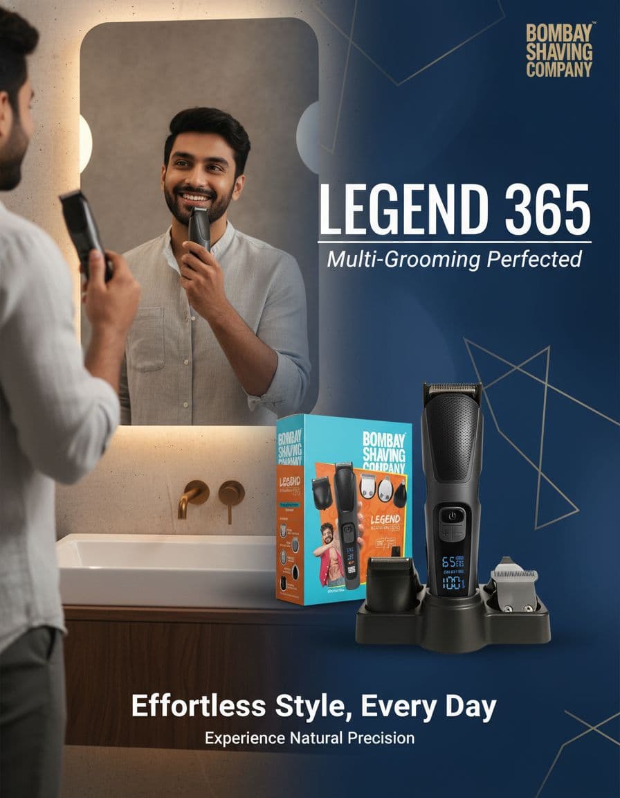 SkalX AI poster creative for a personal care brand